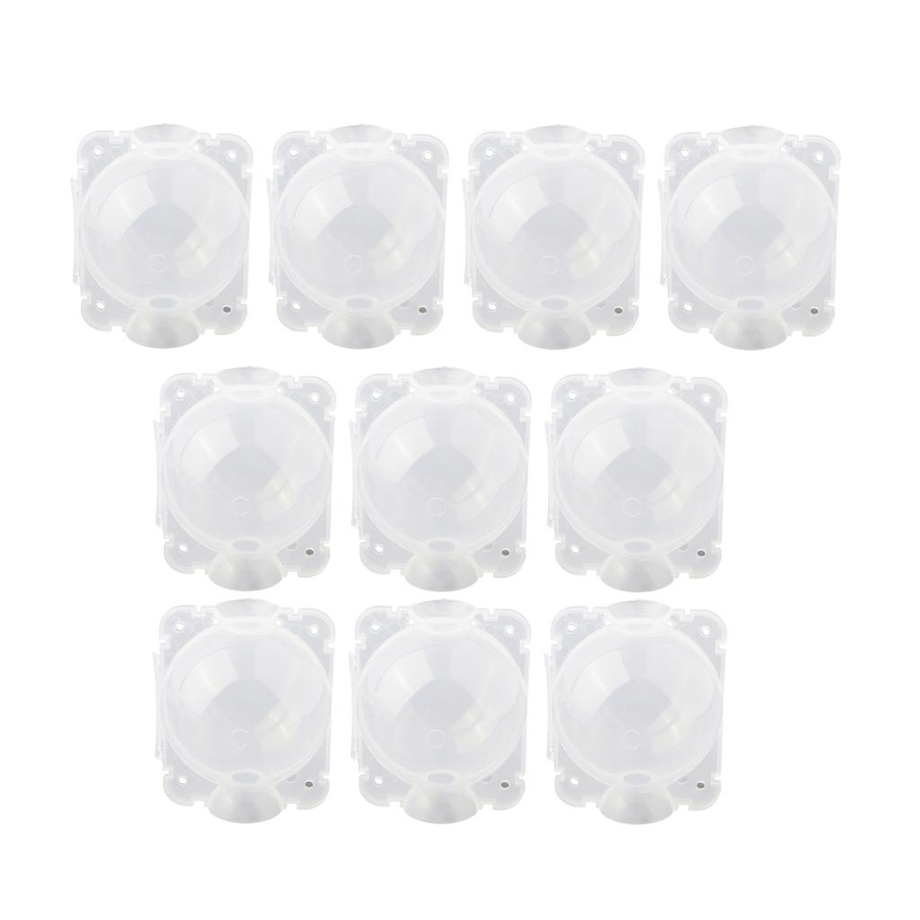 10Pcs Reusable Plant Root Growing Box Plant Rooting Box Shell High Pressure Propagation Ball Garden Graft Box White/Transparent