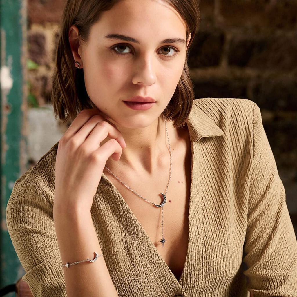 Olivia Burton Celestial North Star Moon Silver Bracelet Women's & (obj24100061)