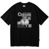 Seupeullaesikodeu Black Short Sleeve T-Shirt - Cream Bread