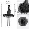Dark Gothic Spider Lace Witch Hat Halloween Cosplay Party Costume Crone Headwear for Women Men Unisex Adult