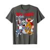Warner Bros. Tom and Jerry Official Classic Cartoon Graphic T-Shirt WBUTAJ01, Retro Anime Tee for Fans and Collectors