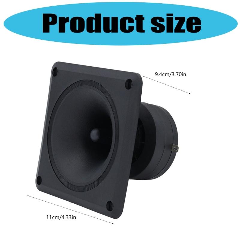 110mm 150W 4-8ohm Square Horn Tweeter Stage Speaker Piezoelectric Ceramic Power Horn Speaker Tweeter Accessories