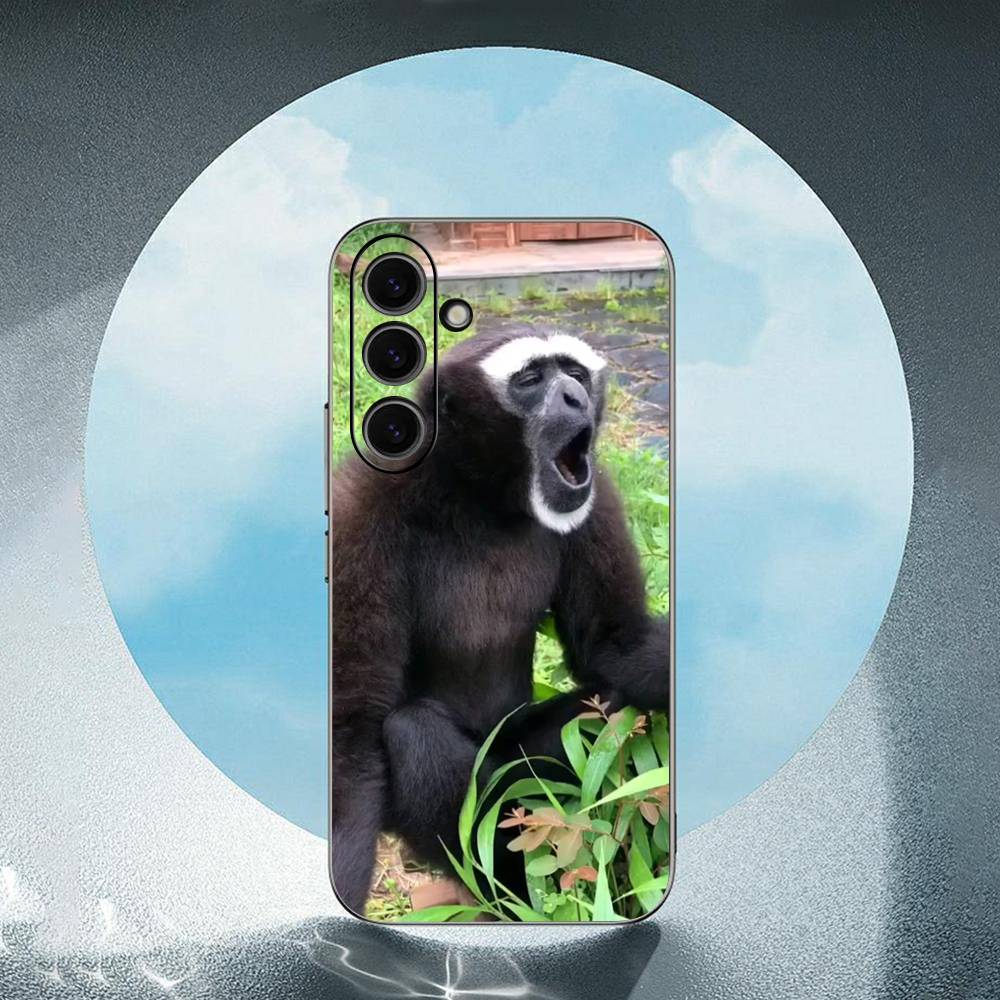 Affe Abstrakt Lustig Luxuriös Schwarz Handyhülle Für Samsung Galaxy S23 S24 S25 Ultra S22 Plus S21