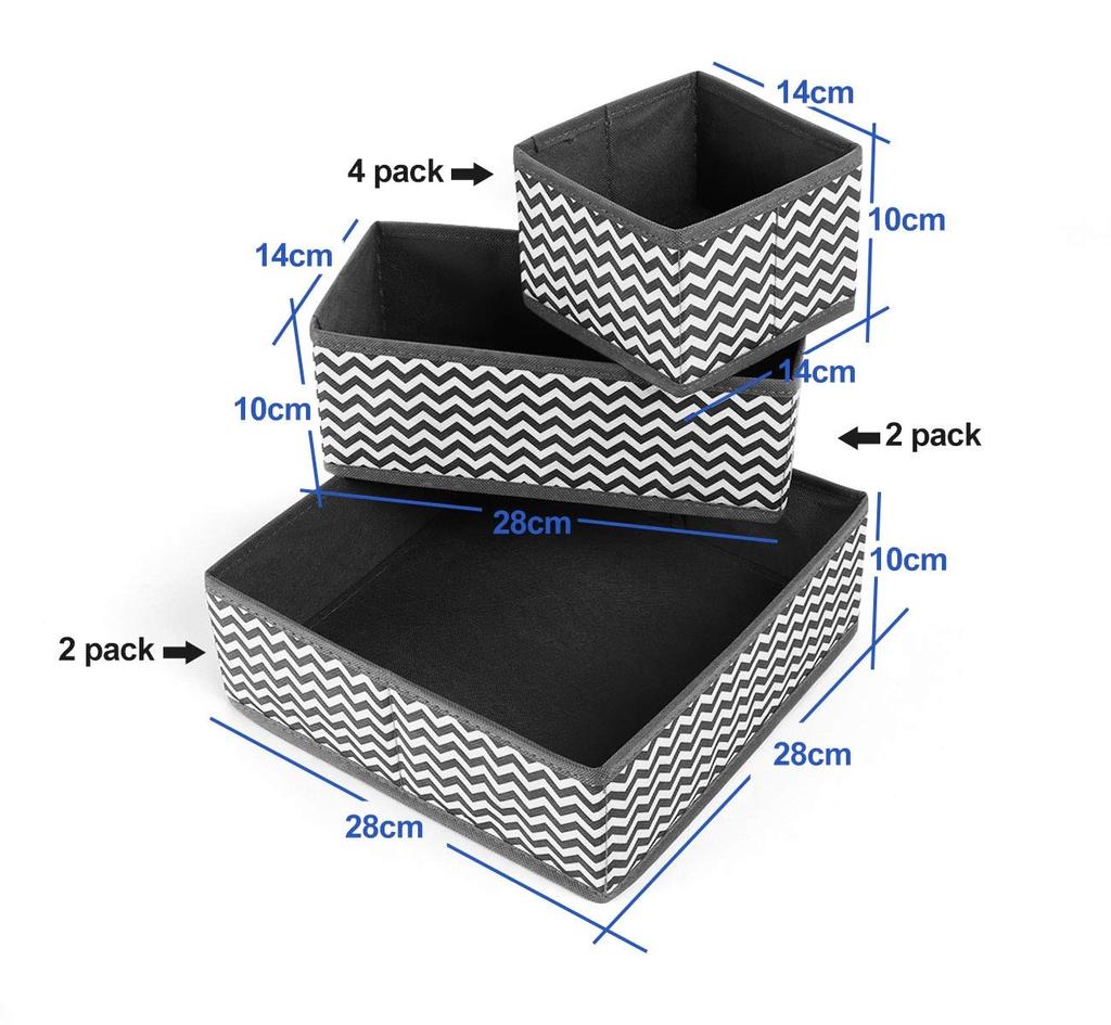 Szuflada Organizery do bielizny Pudełko do przechowywania Składana szafa Kosze z tkaniny na skarpetki Biustonosze Ubranka dla dzieci