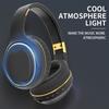 Wireless Foldable Over-Ear Bluetooth Headphones with Wired Option and Breathing Light for Gaming Music Sports Use