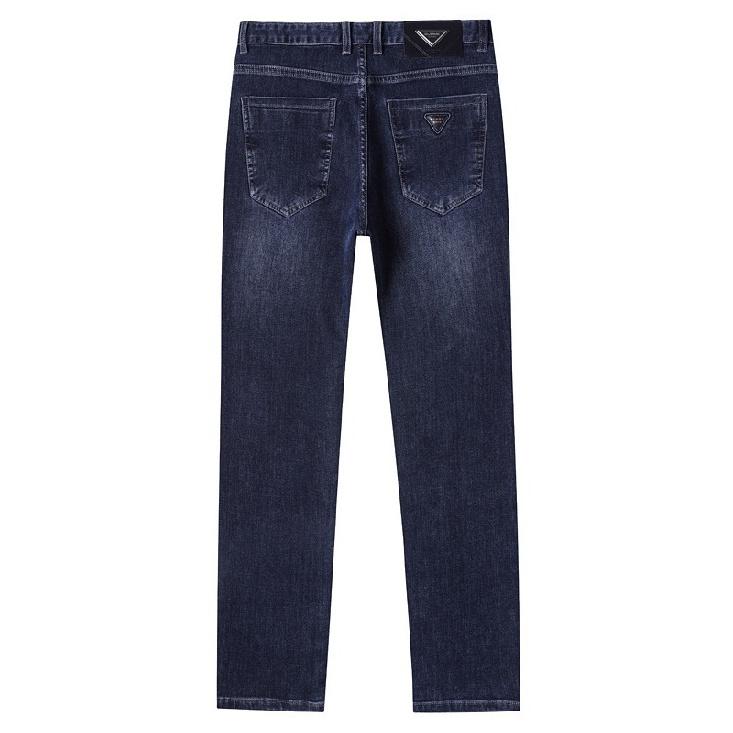 Men'S Spring And Autumn Texture Jeans, Men'S Breathable, Comfortable, Versatile, Slimming Straight Leg Pants