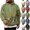 Men's Hoodie with Halloween Print Single Pocket Casual Pullover Top