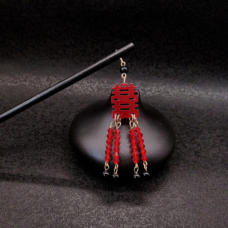 1 ks Módní Vynikající Motýl Šťastný Dopis Perlový Střapec Vlasové Tyčinky Pro Ženy Dívky Párty Vlasové Doplňky