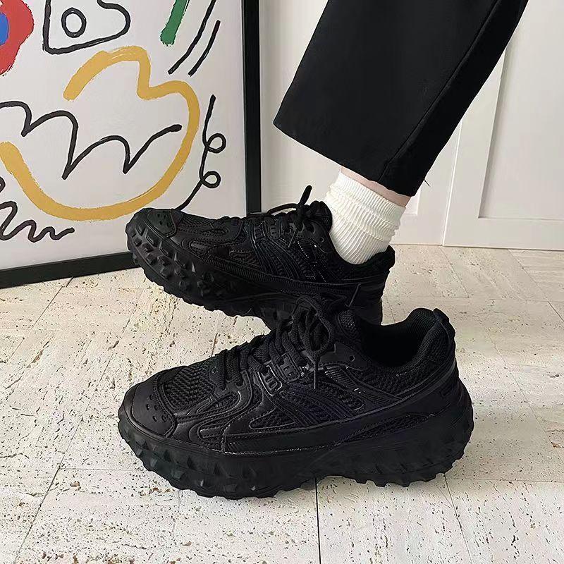 Luxury Brand Designer Dad's Shoes Couple Tire Platform Heightened Tank Shoes Breathable Casual Women's Large Size Sneakers