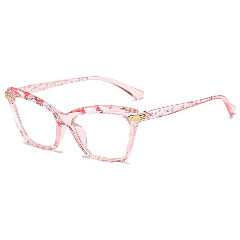 2021 Square Glasses Frames For Women Brand Sexy Cat Eye Glasses Frame Optical Spectacle Computer Glasses Frame Anti Blue Light