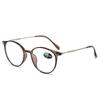 Round Anti Blue Light Reading Glasses Presbyopic Eyeglasses Computer Prescription Eyewear with Degree +1.0~+4.0 Oculos De Grau