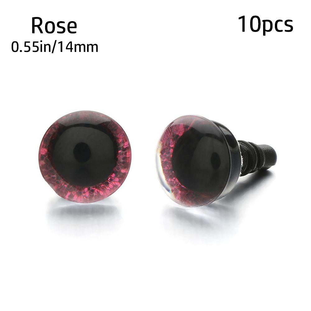 Stuffed Toys Parts Plastic Eyes Crafts Dolls DIY Tools Glitter Crystal Eyes Puppet Crystal Eyes