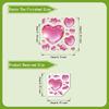 New Home Decor Glow-in-the-Dark Heart-Shaped Glass Stickers Self-Adhesive Removable Decals Wall Sticker Bathroom Sink Stickers