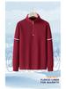Men's Plus Size Retro Half-Zip Fleece Hoodie - Thick, Loose, Stand Collar for Spring, Autumn, Winter.