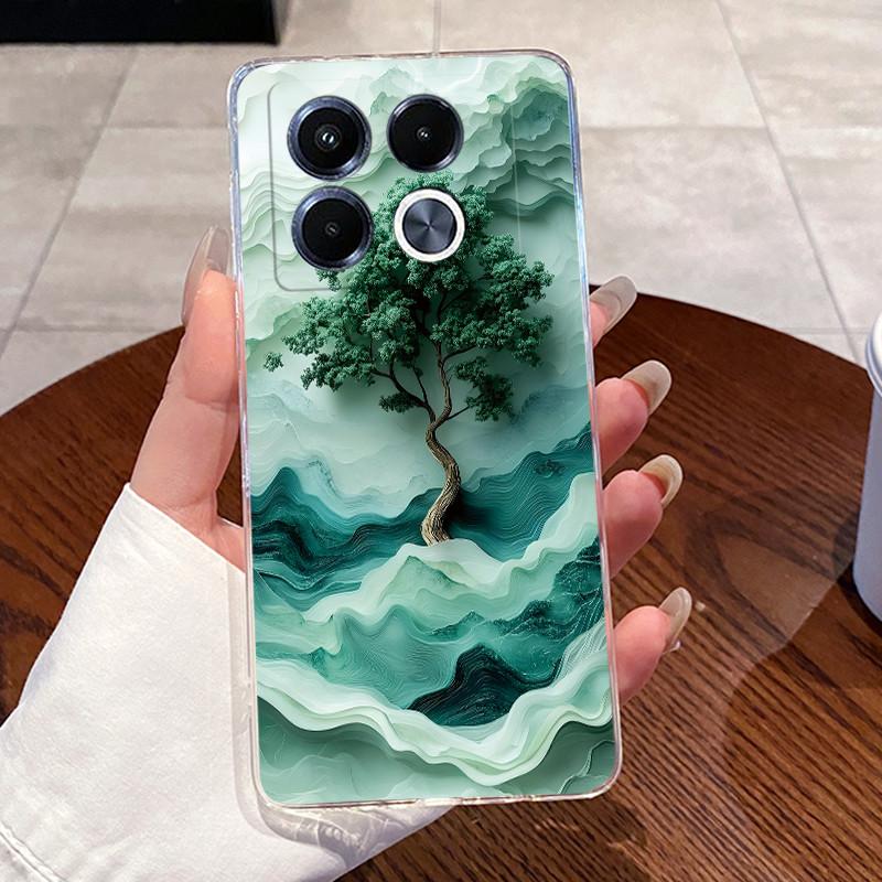 Jelly Casing For Infinix Note 40 5G X6851 X6852 Fundas Capa Clear Silicone Soft TPU Back Cover Cute Cat Rabbit Heart Phone Case