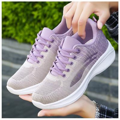 Women's Shoes, Spring New Breathable Flyknit Versatile Casual Shoes, Tennis Shoes Running Shoes