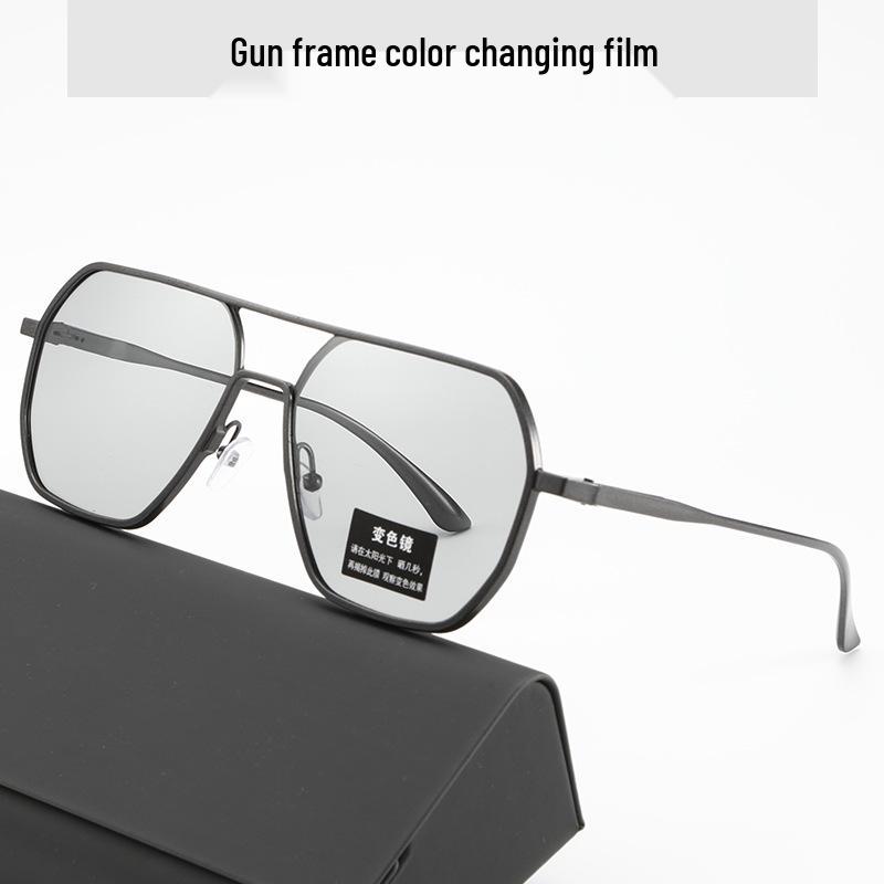 Unisex Polarized Color-Changing Square Sunglasses for Fashion & Driving