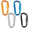 Lixada D-Ring-Karabiner aus Aluminiumlegierung, Schraubverschluss, Haken zum Aufhängen, Schnalle, Schlüsselanhänger für Camping, Wandern