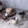 1Pc 100Ml Espresso Measuring Cup With Handle Stainless Steel Coffee Shot Coffee Pouring Cup Home Kitchen Measuring Accessories