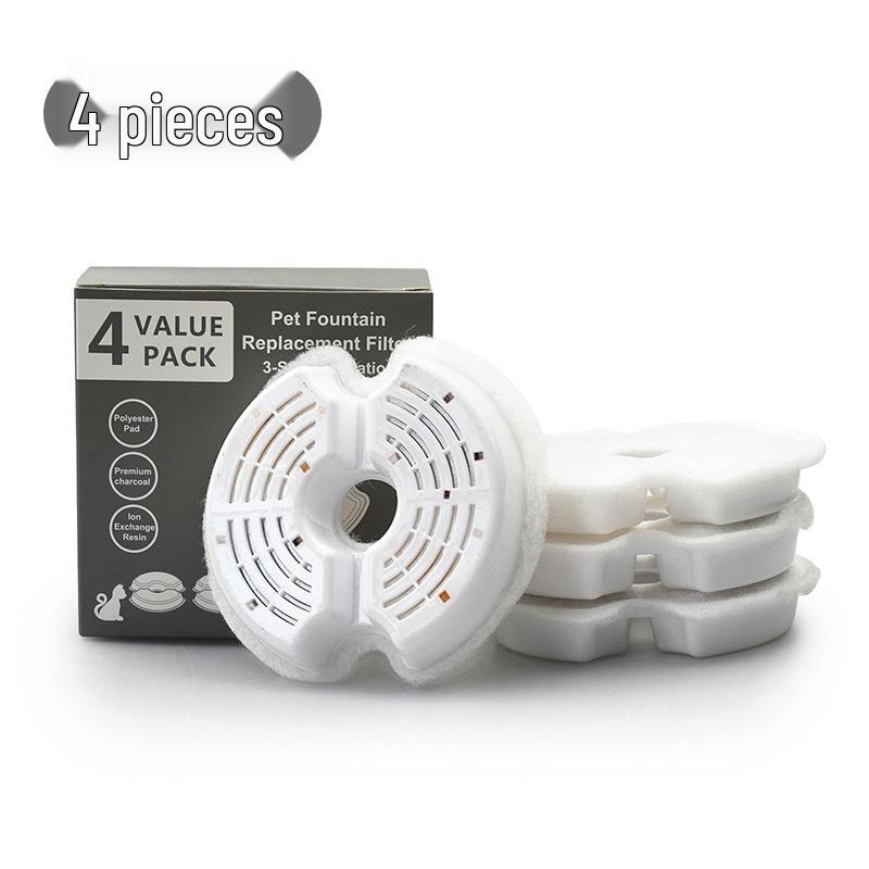 Popular Pet Water Fountain Filter for Cats - Round Notch Design