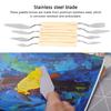8Pcs Palette Knife Stainless Steel Ergonomic Handle Design Multifunction Painting Knife Set for Painting Mixing