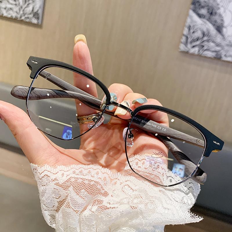 

Design Optical Vision Nearsighted Glasses Women Spectacle Polygonal Eyebrow Frame Anti Blue Ray Color Shift Men Near Sigh Glasses W33188WW-0