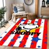 Snoopy And Woodstock Friendship Themed Anti-Slip Rugs - Polyester Home Decor, Suitable for Bedrooms, Living Rooms, Doorways, Studios, and Decorations