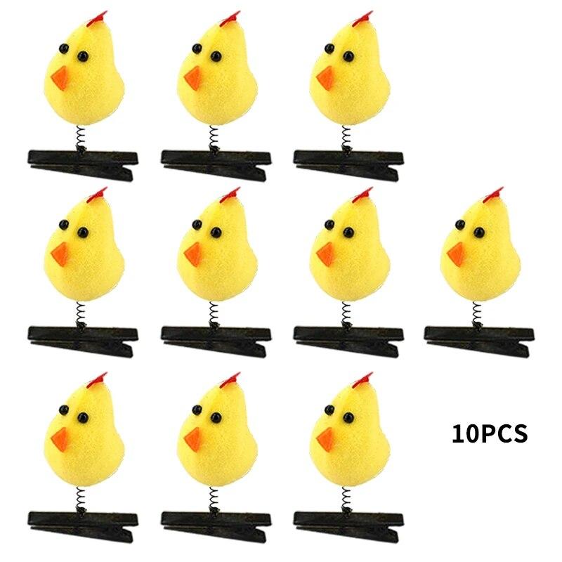 1/10PCS Little Yellow Duck Hairpin Side Clips Women Girls Cute Little Dog Chicken Rabbit Hair Clip Headwear Hair Accessories