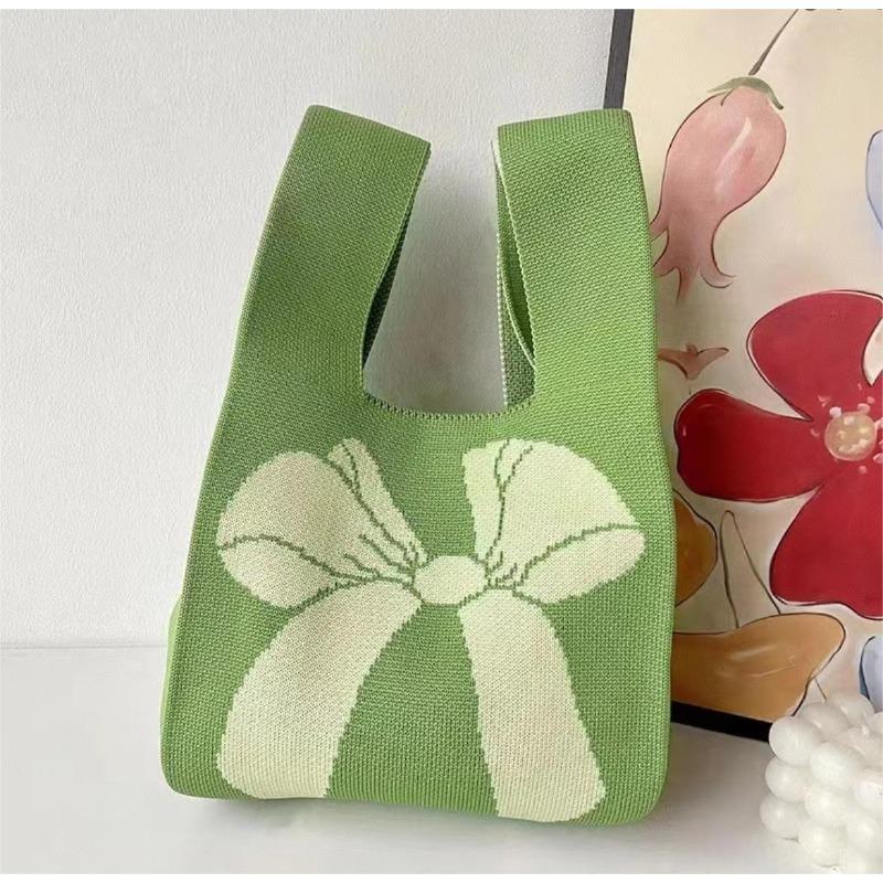Knitted bag, gift bag, souvenir gift, woven bag, gift bag, fashion wrist bag, handbag, women's bucket bag.