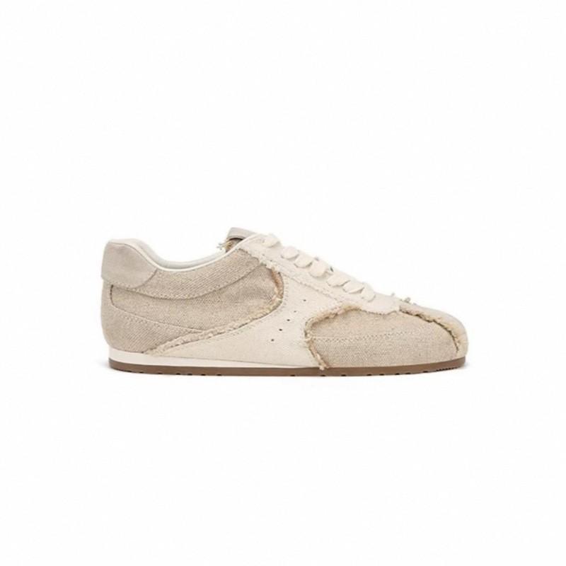 

Cowhide version Su Yinyin same retro silver Agande training shoes women s versatile linen flat-bottomed casual sports shoes 40