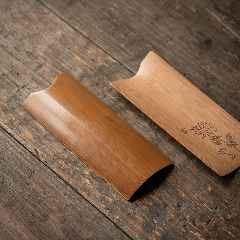 Janpanese Style Tea Scoops Vintage Handmade Bamboo Tools Kung Fu Tea Ceremony Utensils Tea Spoon Teaware Accessories 2025 New