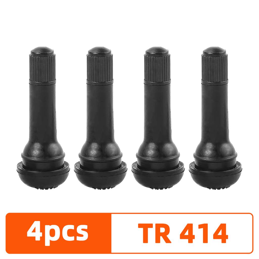 YONGRUN 4/10/50/100PCS Valve Stem TR413/TR414 Automotive Vacuum Tire Rubber Valve Stem With Dust Cover Snap On Valve Car Parts
