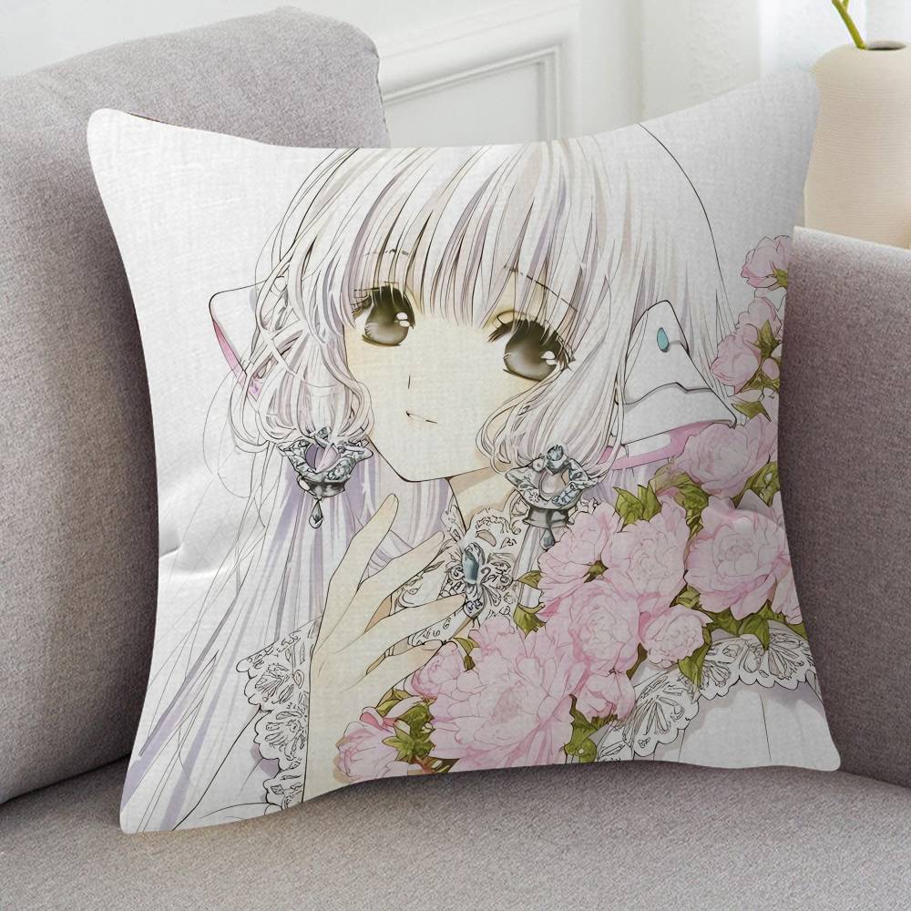 Anime Chobits Soft Comfortable Pillow Case Cartoon For Sofa Living Cat Room Home Office Retro Decor Protective Cover