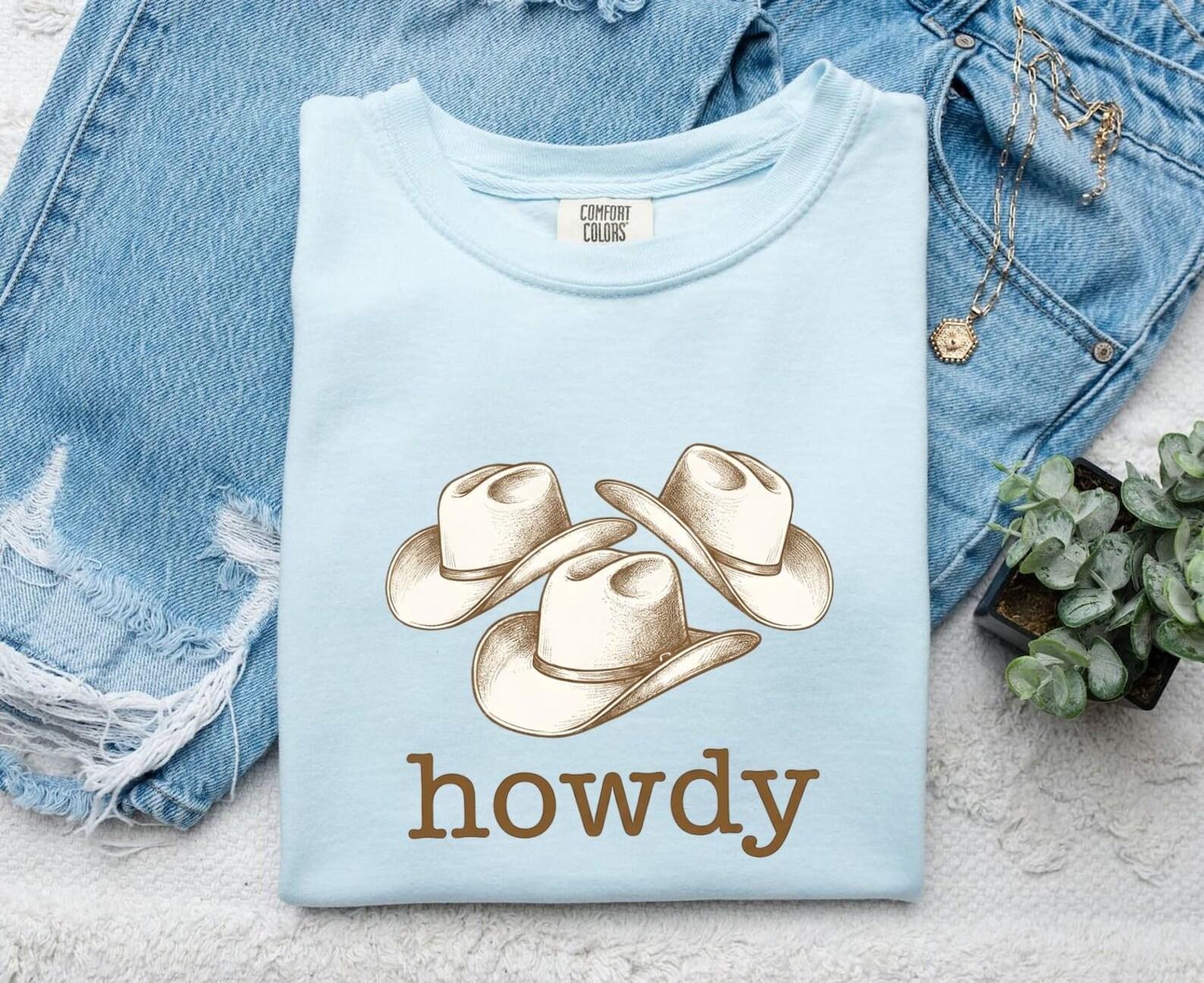 Cowboy Hats Shirt Cowgirl Country Gift Women Old School Tee Stetsons T-Shirt Rodeo Fan Western Tshirt Country Graphic Clean Ranch Tshirt XL