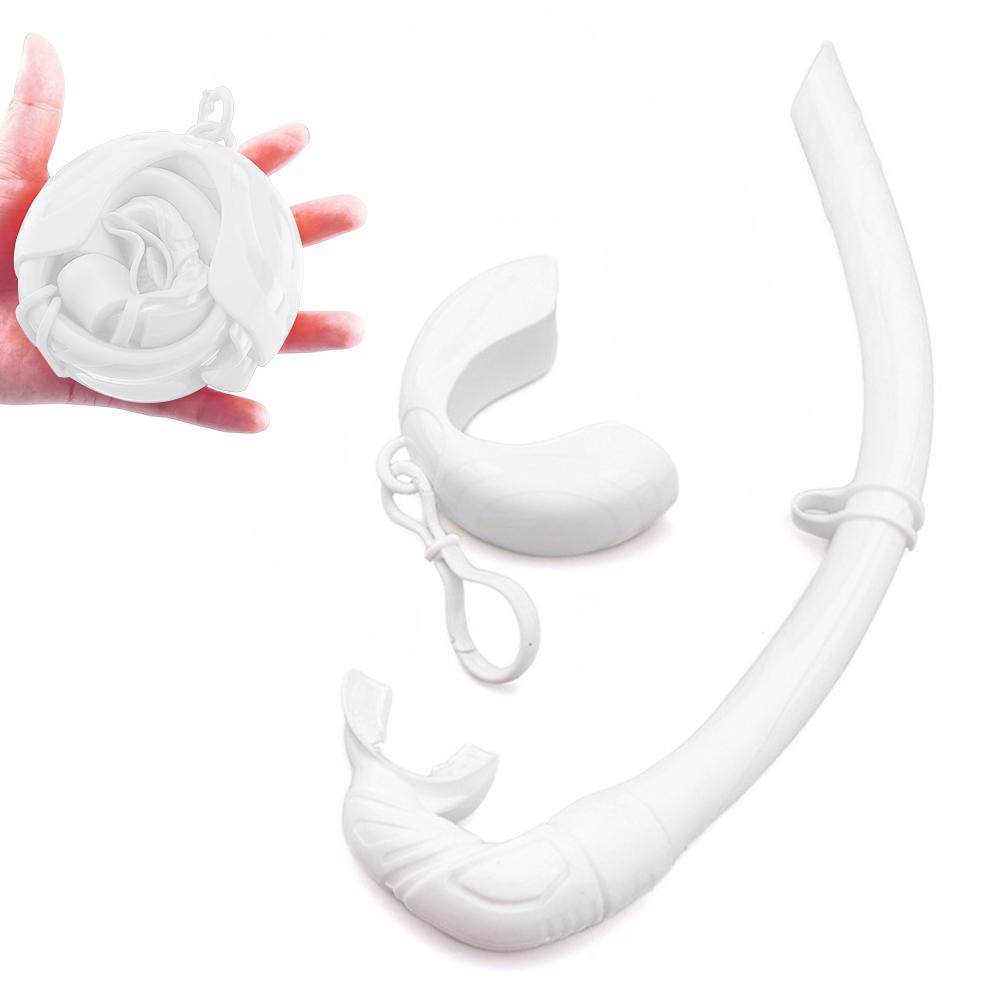 Diving Snorkel Waterproof Portable Foldable Multi-color Silicone Freediving Snorkel For Swimming Diving