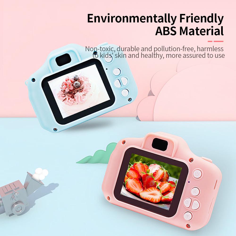 X2 Mini Kids Camera 2 Inch HD Color Display Rechargable Mini Camera Video Camera Lovely Camera with 32GB Memory Card