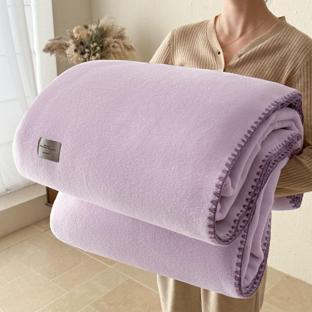 Premium Camel Hair Texture Blanket Lightweight Polyester Fiber All Season Sofa Throw Office Nap Scarf Air Conditioner Blanket