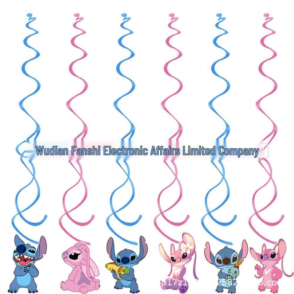 Best-Selling Pink Stitch Birthday Party Tableware Set: Paper Plates, Cups, and Tablecloth.