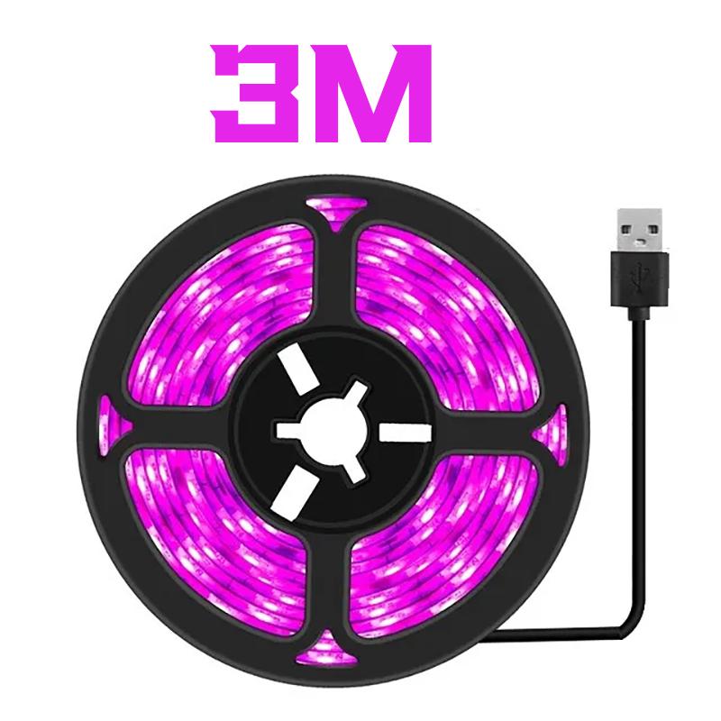 5V USB Led Full Spectrum Plant Grow Light Strip 1m/2m/3m Strip for Flower Seedling Grow Greenhouse Hydroponic Plants Lighting