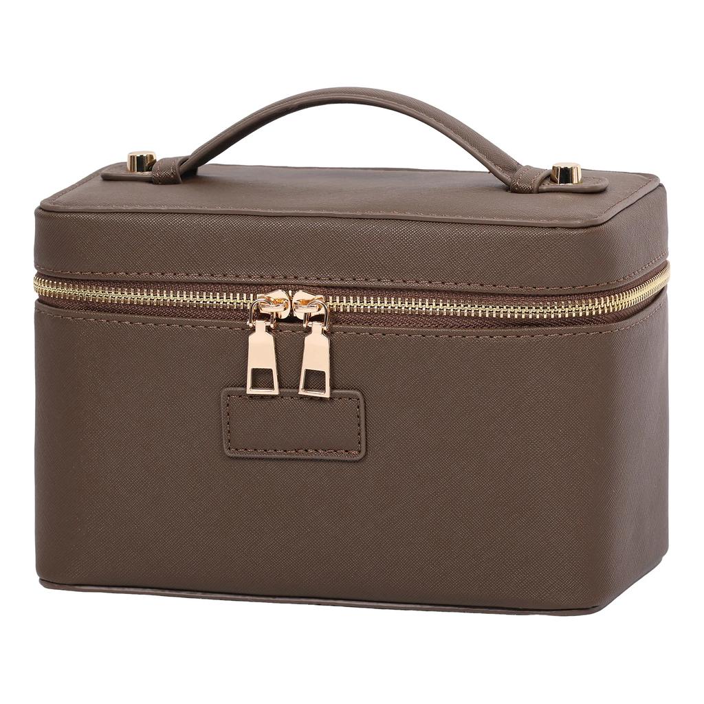 PU leather Cosmetic Bag Women Vanity Case Large Capacity Luxury Portable Travel Toiletry Bags Makeup Organizer