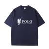 D06-111 MINISO 2026 Summer POLO SPORT Classic Logo Men Women 100% Cotton T-Shirt Casual Short Sleeve O-Neck Top