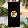 Boston Bruins Fashion Beach Towel Portable Soft Quick Dry Towel For Swimming Camping Holiday Use