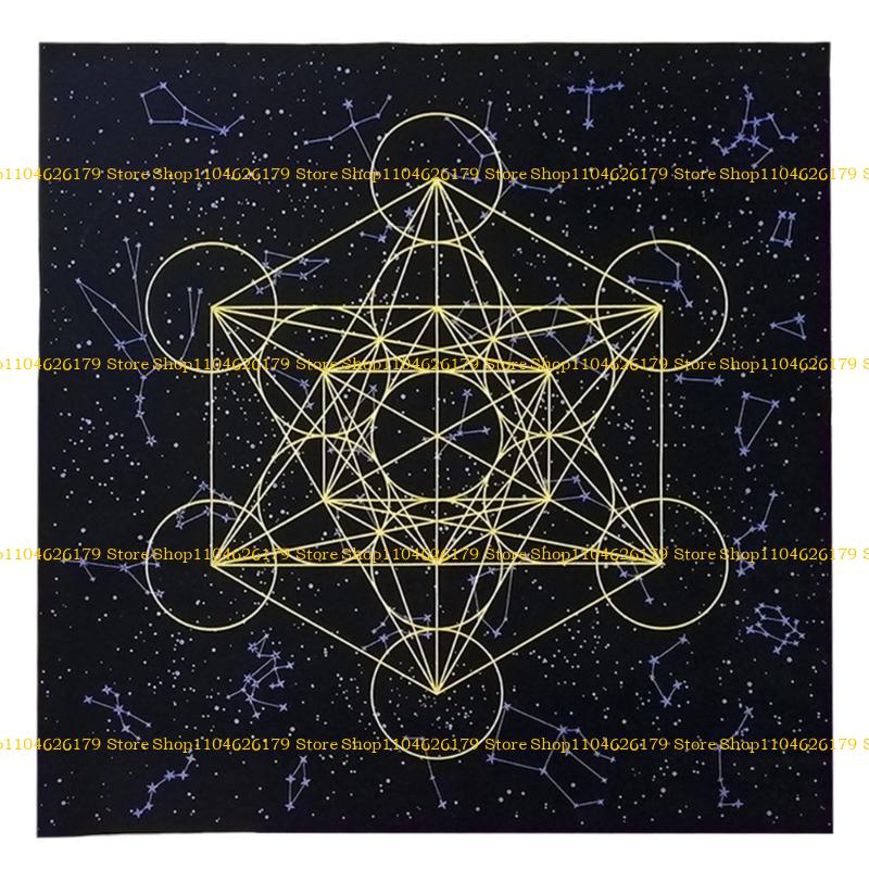 A1A2 Altar Cloth Tarot Alter Tablecloth Witchcraft Supplies for Tarot Divination Game