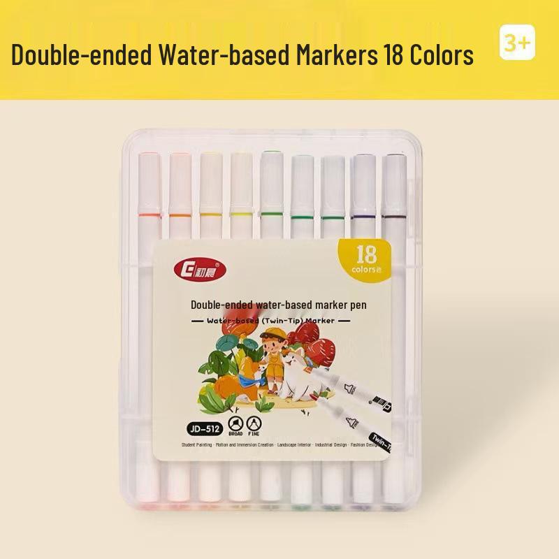 Washable Double-Ended Watercolor Marker for Kids & Students