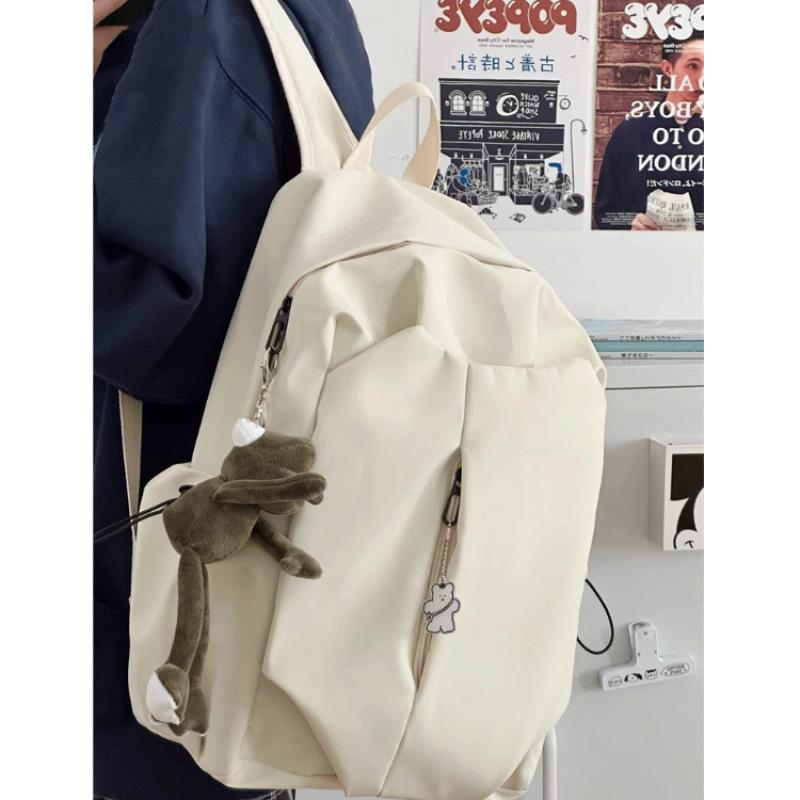 Customize 2025 New High-value Student Schoolbag Men's Simple Large-capacity Backpack Women's Travel Backpack