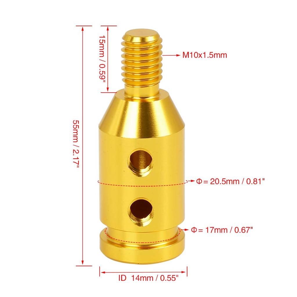 uxcell Shift Knob Gear Shift Knob Adapter Shift Knob Conversion Adapter Adapter M10 x