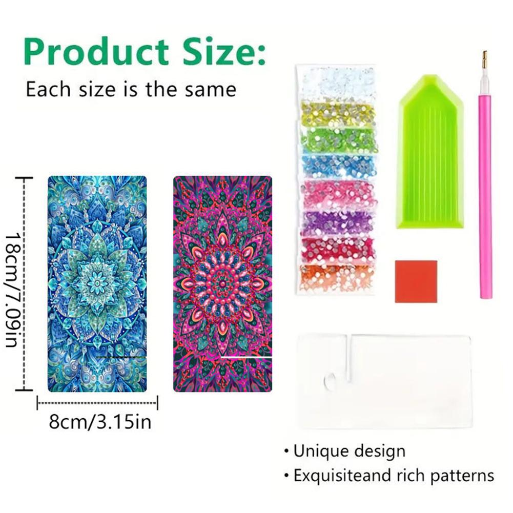 2Pcs 5D Diamonds Phone Stand Acrylic DIY Animals Diamond Painting Phone Holder Diamond Art Phone Bracket for Adults Beginners
