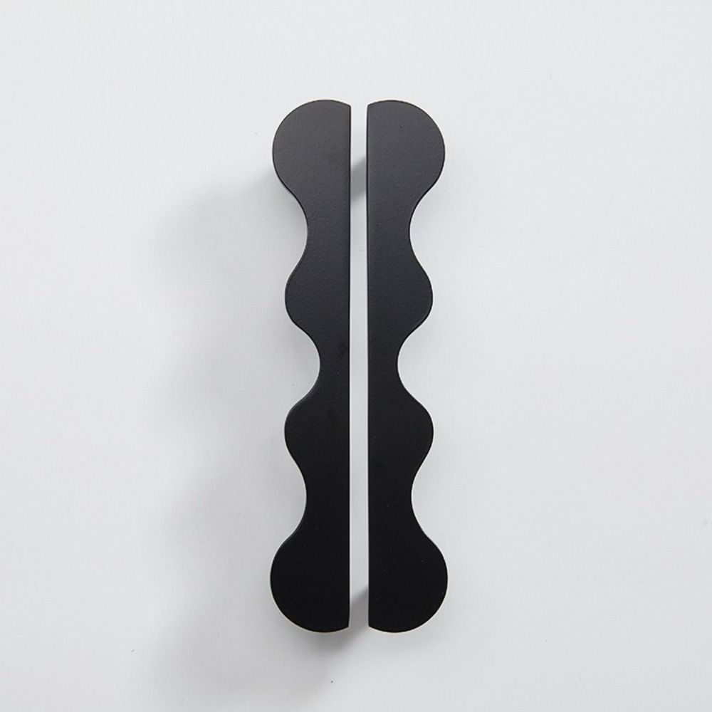 Pure Brass Drawer Pulls Wave Shape Furniture Handles Wardrobe Door Handles  Furniture Hardware