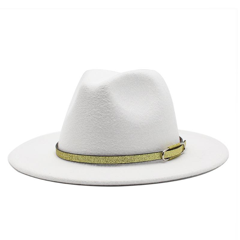 Jazz Hat Season British Retro Top Hat Women'S Trendy Women'S Woolen Hat