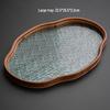 Zhinianhua Begonia Glass Tea Tray